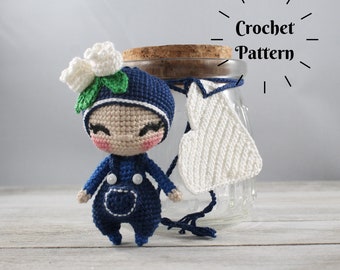 JAM BABIES SERIES: Blueberry Jelly Baby (Crochet Pattern - English Only)