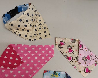 Reversible Over the Collar Dog Bandana | Pet Neckwear | Dog Scarf | Puppy Accessories | Dog Lover Gift.