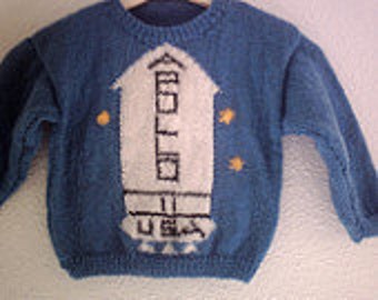 Knitting pattern Apollo sweater from the Shining child sizes.