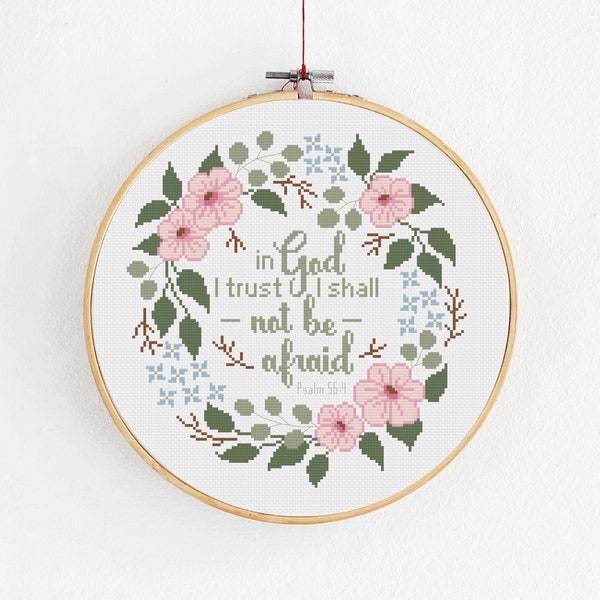 Cross Stitch Bible Verse - Etsy