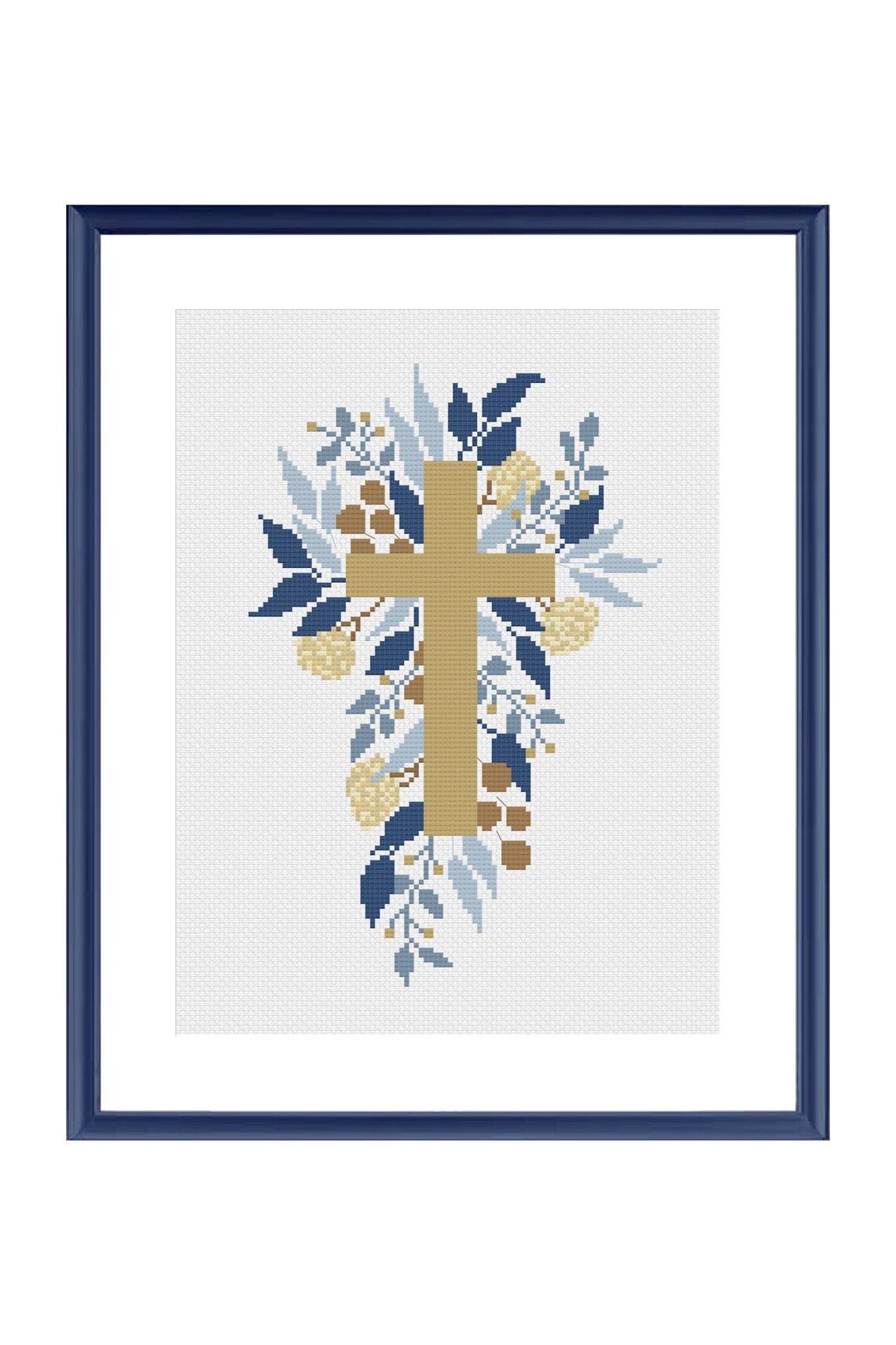 Jesus Christ Cross Cross Stitch Pattern Modern Religious Etsy