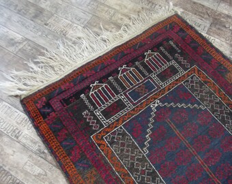 vintage Perzisch tapijt, orientaals tapijt, vloerkleed, nomaden kleed, handgeknoopt kleed