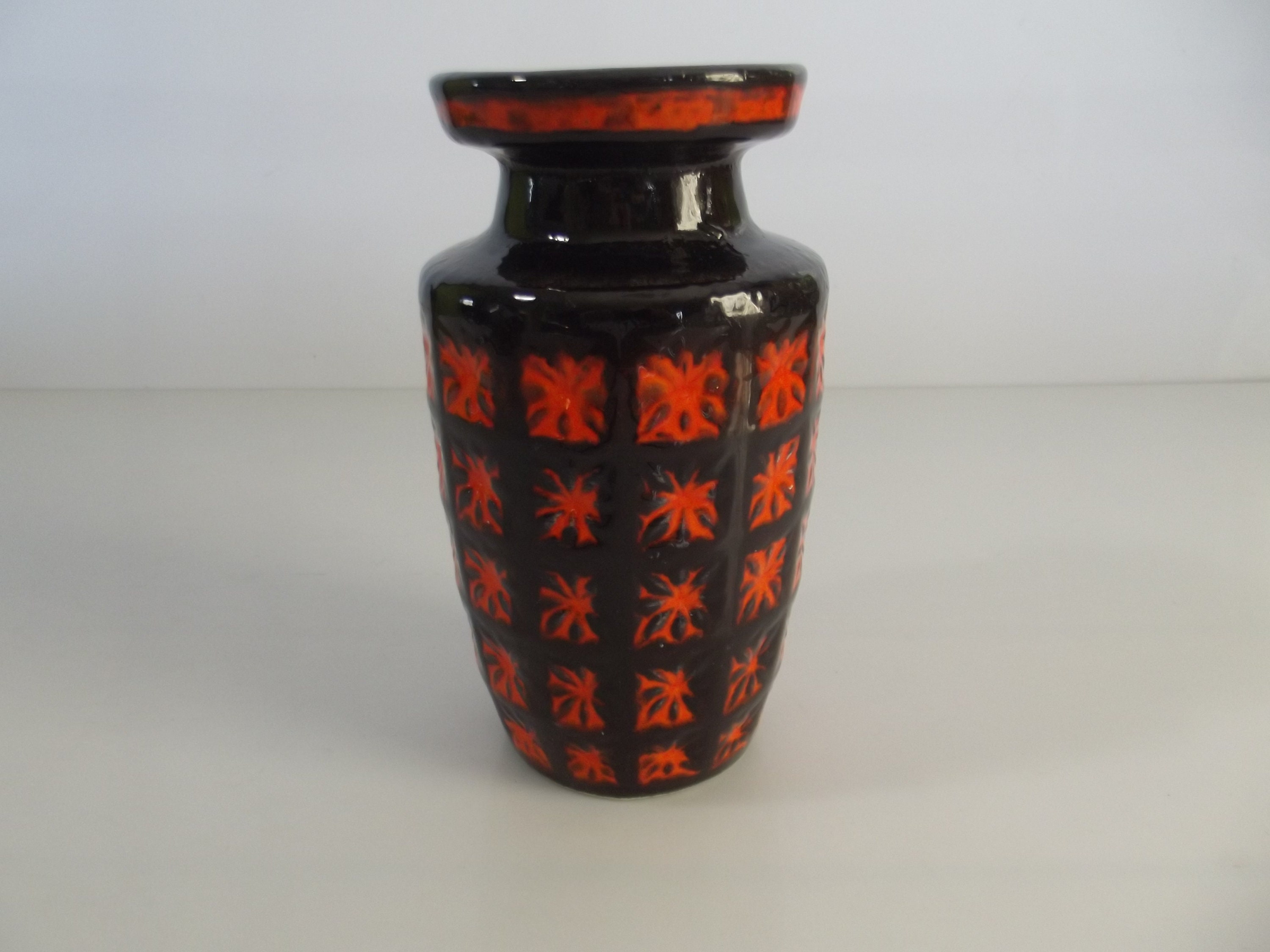 Scheurich / Vintage Fat Lava Vase _06（ヴィンテージ フラワー