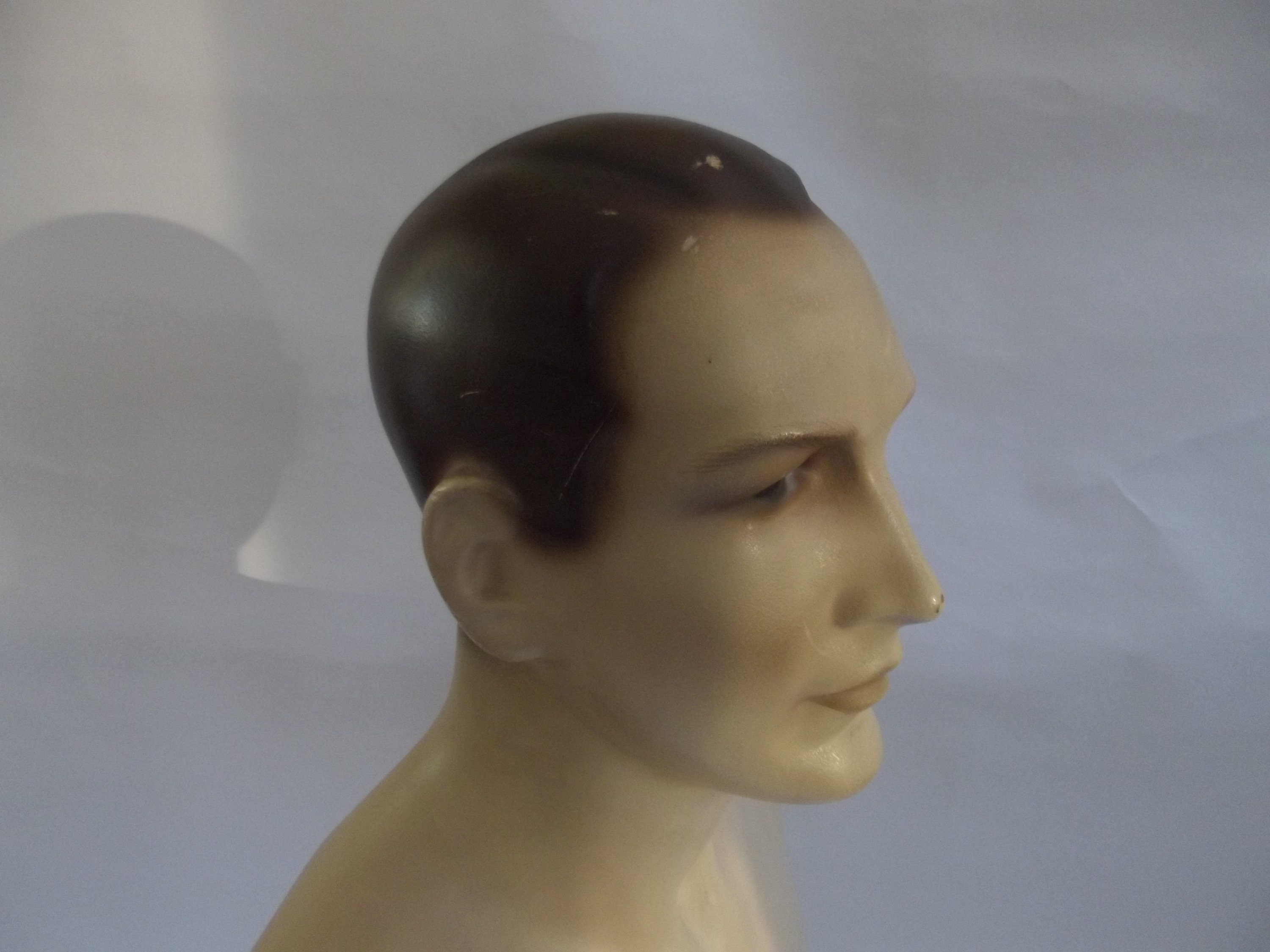 Vintage French Plaster Mannequin Head at 1stDibs  vintage mannequin head,  vintage male mannequin head, antique mannequin head