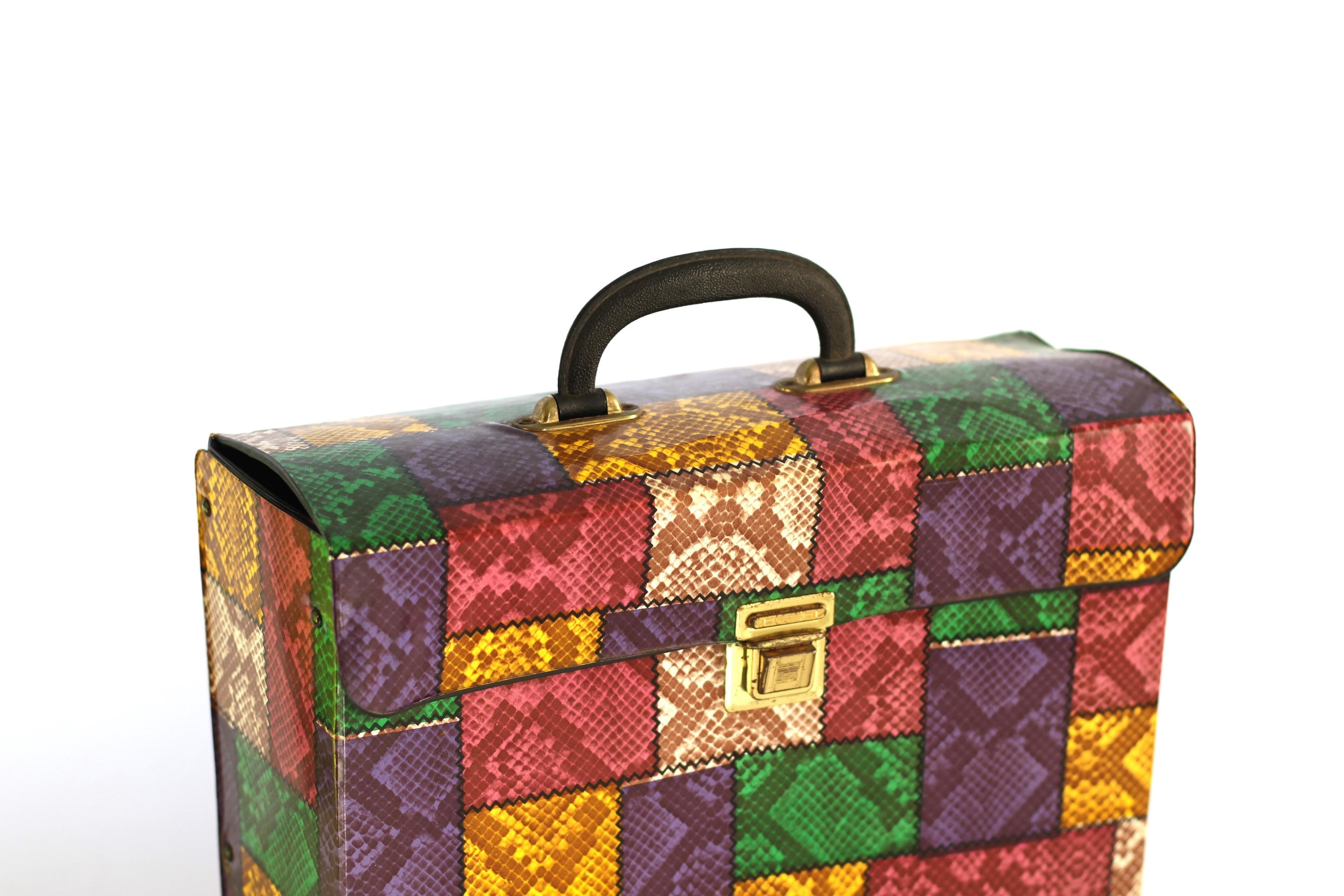 ヴィンテージレコードケース、LPケース、ビニールレコードケース、12