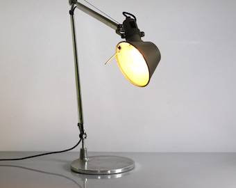 Artemide Tolomeo lampada da scrivania, lampada da tavolo, lampada dal design italiano, grigio alluminio, . M. Lucchi & G. Fassina