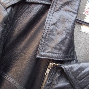 Black Leather Motorcycle Jacket, 1940s, Skinnarland,inreg. Varum ...