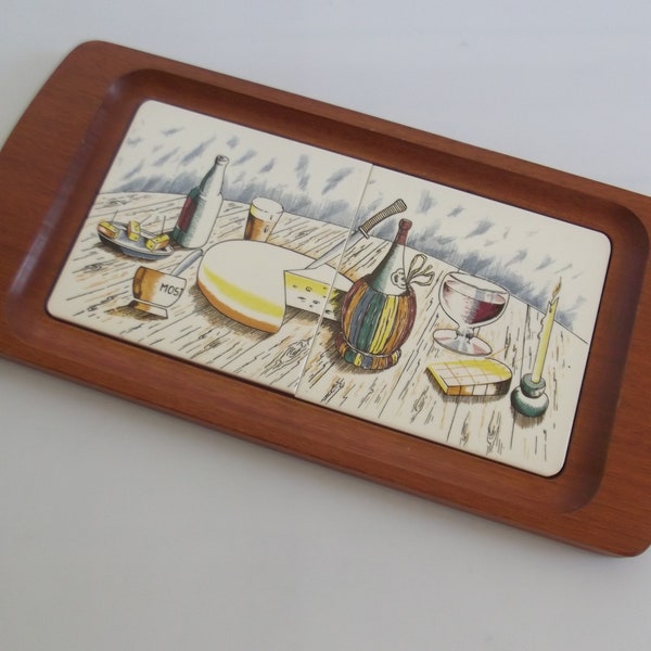 teak wood mid century cheese board, sausage board, appetizer plate, tapas plate, cutting board