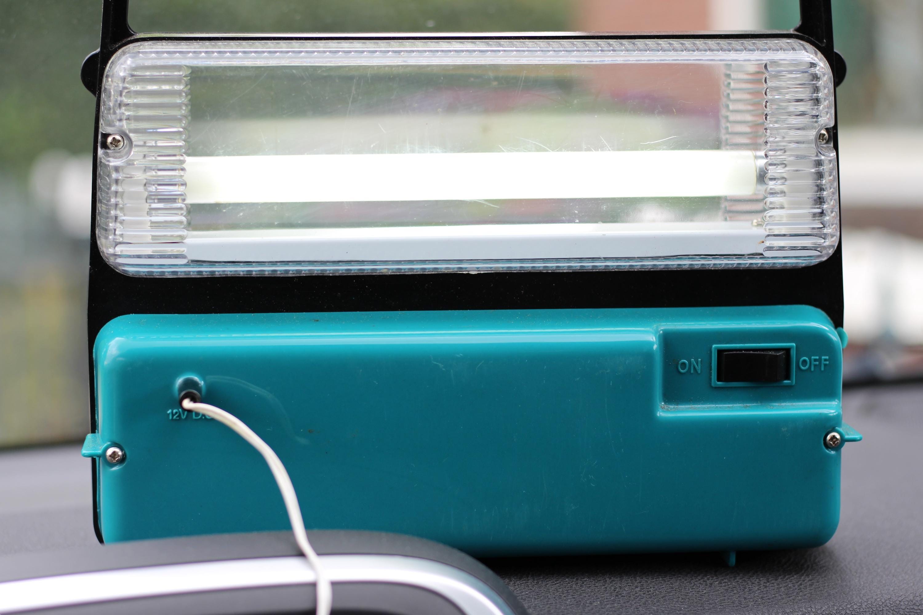 Vintage Fluorescent Lantern, Camping Lamp, Car Lamp, Flashlight ...