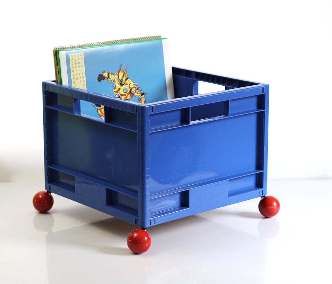 Bac de rangement pour disques vinyles, caisse pour disques vinyles, rangement pour vinyles, Ikea - années 90, rangement pour disques vinyles 12 pouces