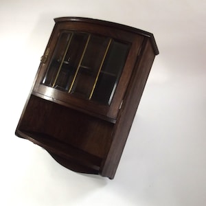 vintage wooden wall cabinet, kitchen cabinet, medicine cabinet, art deco cabinet, 1930s cabinet, book cabinet, hallway cabinet, display