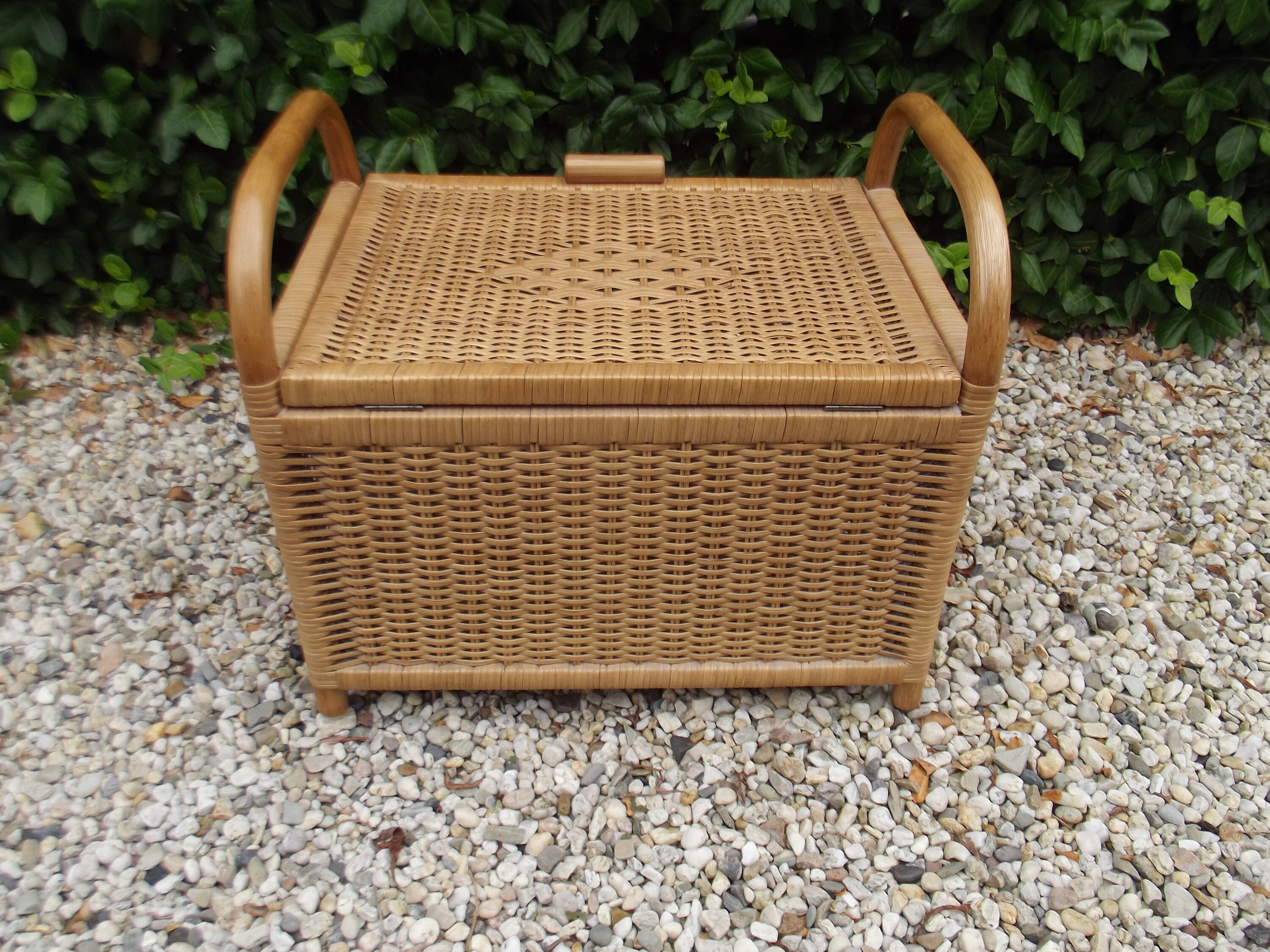 Bamboo storage box wicker case toy chest laundry basket | Etsy