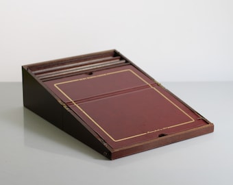 boîte à écrire vintage en bois, édition cognac Rémy Martin - France, boîte aux lettres, boîte de bureau, boîte à papeterie