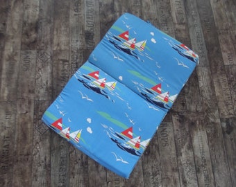 beach mat, plaid, garden chair pillow, 1970s DDR, east germany