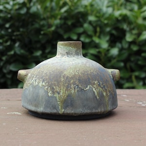 Vintage German vase / small vase, 1960s, German pottery, fat lava, space age decor