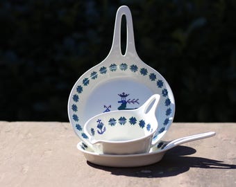 Set di ciotole vintage di metà secolo, Figgjo Flint - Norvegia, serie; menu, design; Hermann Bongard, design scandinavo, ciotola, pirofila