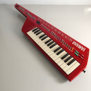 Yamaha SHS-10 Digital Keyboard, 1980s Keyboard, Red Keyboard