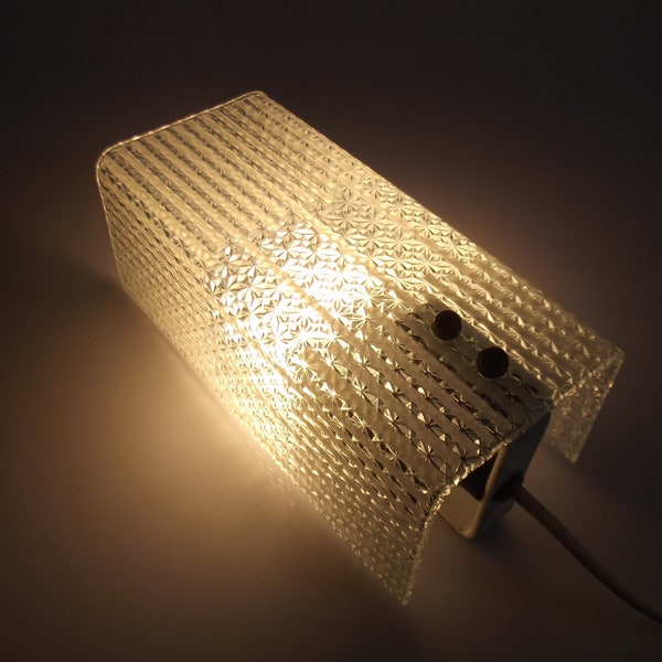 Italian glass wall lamp 1960s, design lamp, wall light, mid century lamp, mid modern