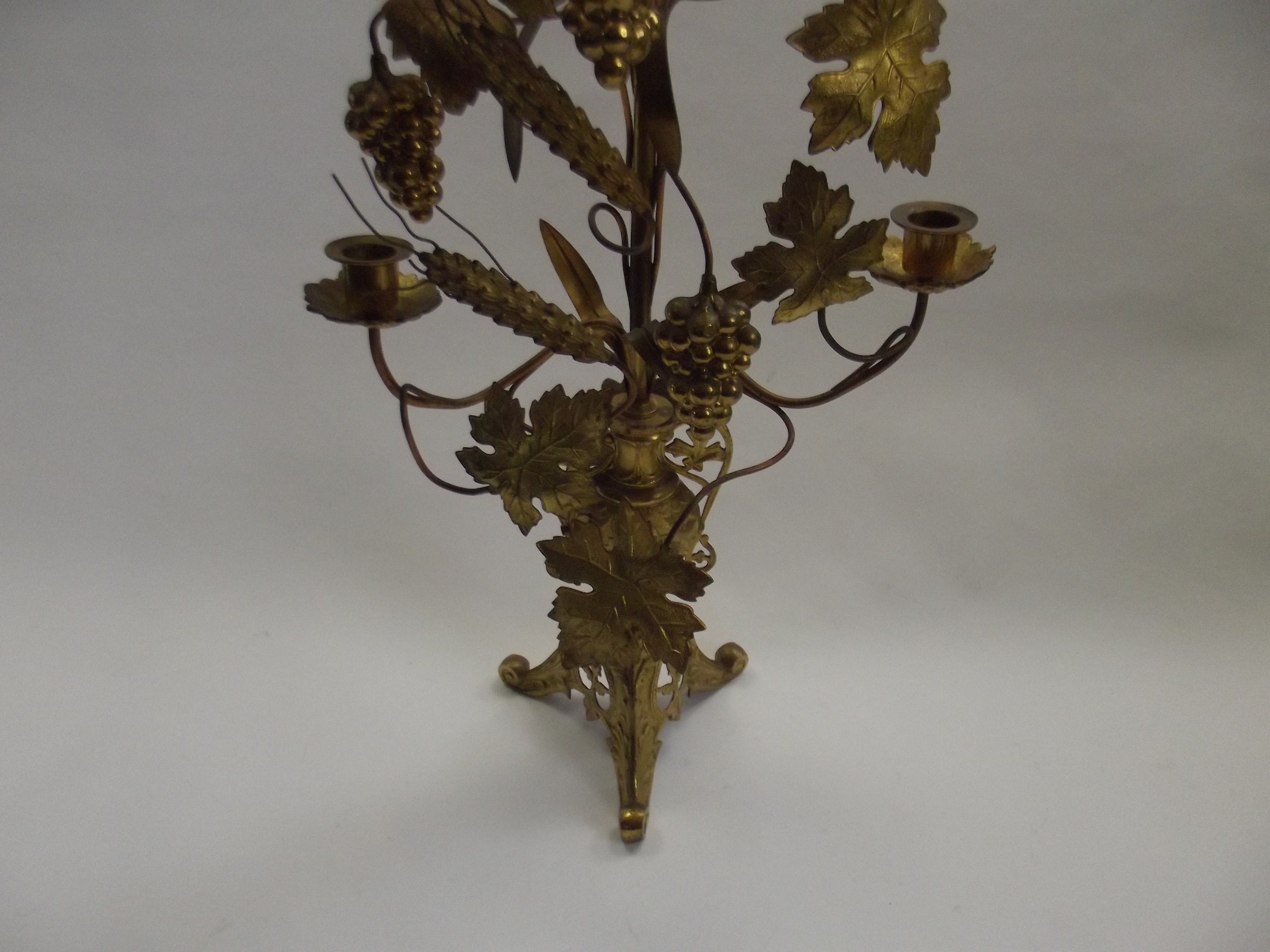 Antique French Candelabra Antique French Candle Holder Brass Etsy