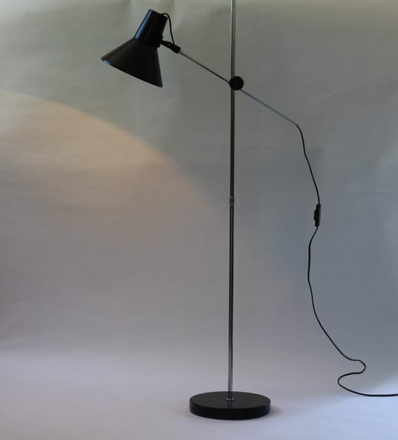 Vintage Ikea Adjustable Floor Lamp, Rod Lamp, Spotlight, Work Lamp