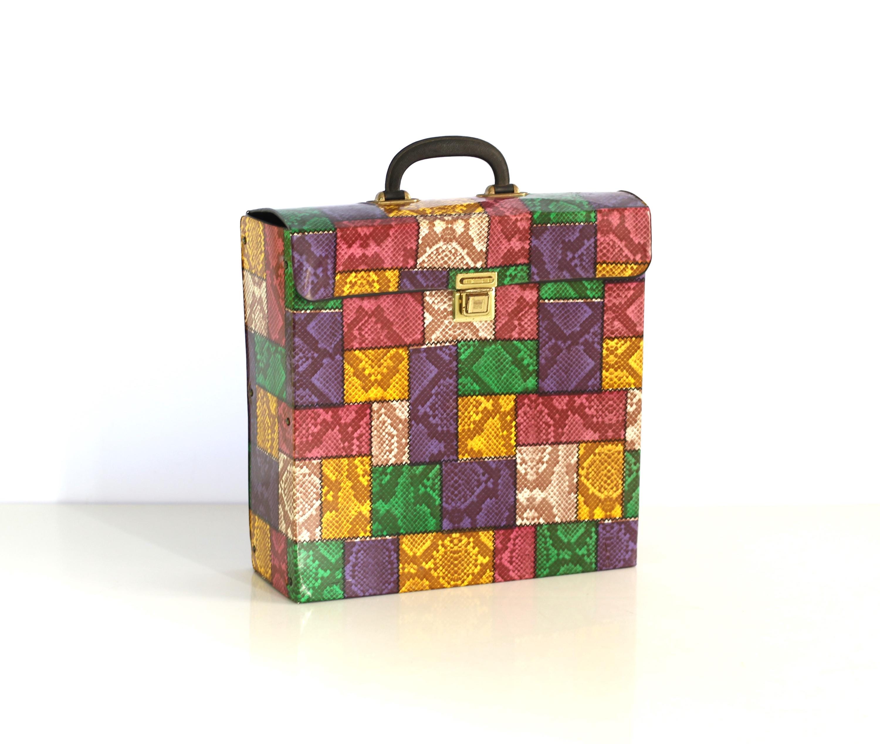 VINTAGE レコードケース Amazon.co.jp: Victrolaヴィンテージビニールレコードストレージ