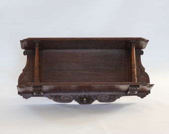 wall shelves, wall cabinet,  antique wooden wall shelves, bookcase, bookshelf, hallway cabinet, kitchen cupboard, crockery wall cupboard