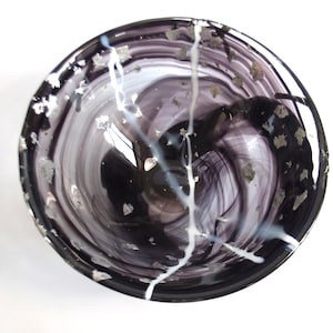 Kosta Boda bowl, Milky way bowl, glass bowl, design Anna Ehrner, Kosta Boda Sweden