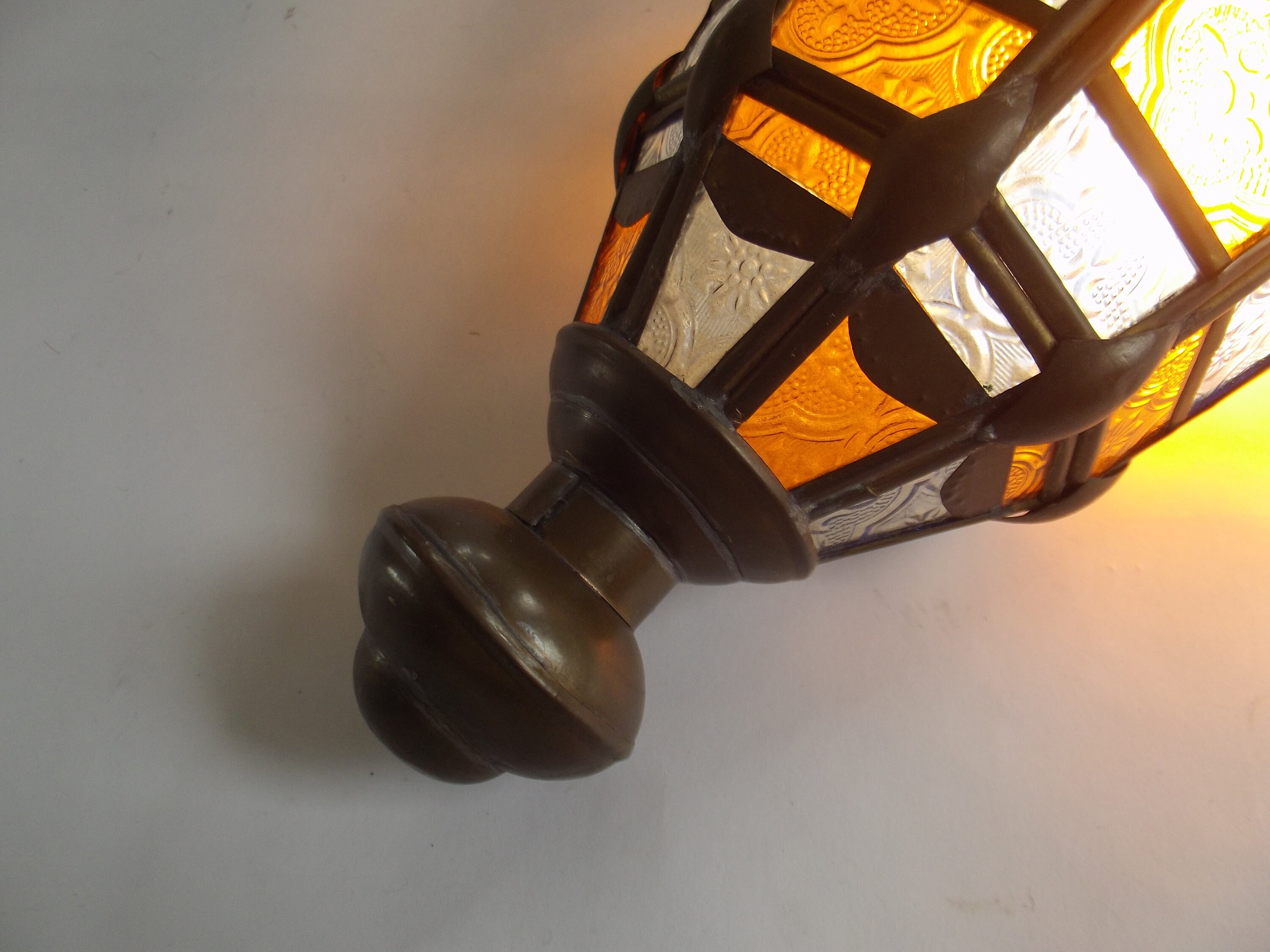 Orientaalse lamp glas in lood lamp hanglamp plafond lamp Etsy Nederland