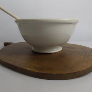 vintage Dutch batter bowl, large bowl, robust bowl, fruit bowl, farmhouse antique, Societe Ceramique - Maastricht, Holland