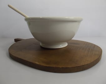 vintage Dutch batter bowl, large bowl, robust bowl, fruit bowl, farmhouse antique, Societe Ceramique - Maastricht, Holland