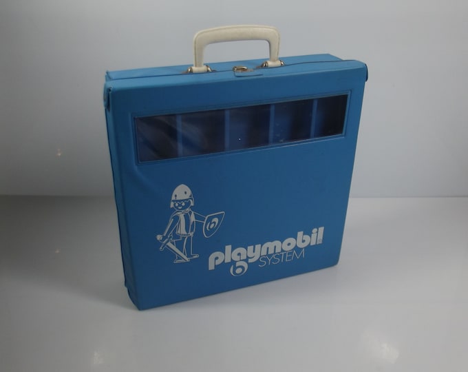 Playmobil Blue Case From the 1970s, Vintage Playmobil, Storage Case