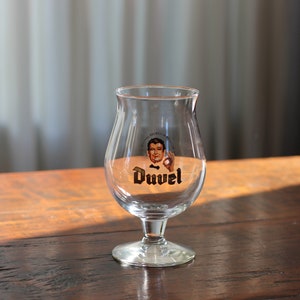 Duvel limited edition beer glass, belgian beer, Special edition glass, 1999 year glass - Waiter