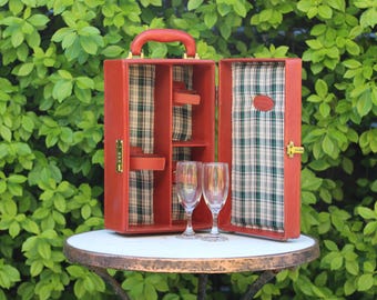 ギター　傘立て　検　ヴィンテージ Vintage Guitar Bag, Instrument Bag, Scottish Tartan Bag, 70s