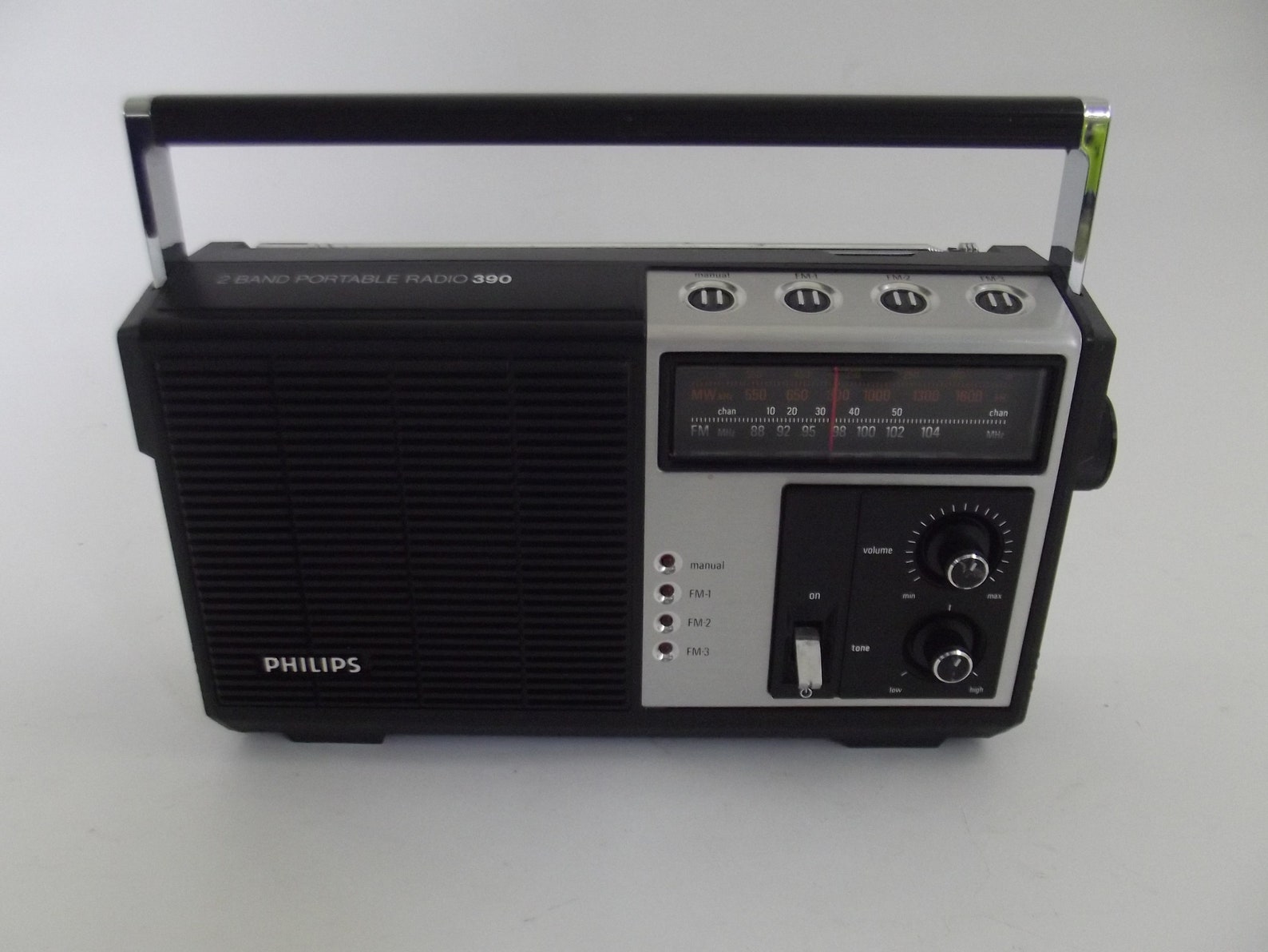 Philips radio 2 band portable radio model 390 MW FM | Etsy
