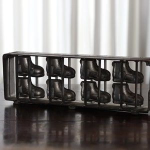 decorative antique chocolate mold, bakery mold, 8 shoes, chocolate mold figure