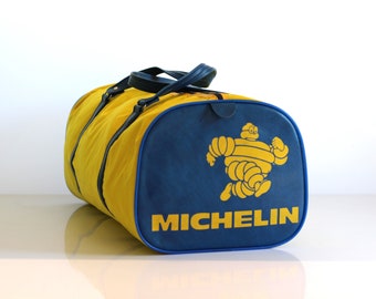 zeldzame vintage Michelin, Bibendum sporttas, weekend tas, reistas, Michelin France, jaren 70