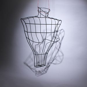 Vintage Wire-Work Shop Display Mannequin, shop window mannequin, model, lady&#39;s bust display