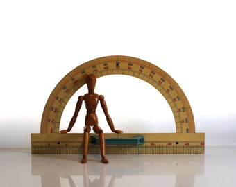 large XXL protractor, school attribute, industrial ruler, architects tools, draw tool