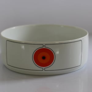 Eclipse bowl, dinner bowl, salad bowl, Thomas Rosenthal, HT Baumann & B.Brenner design, Germany 1970s