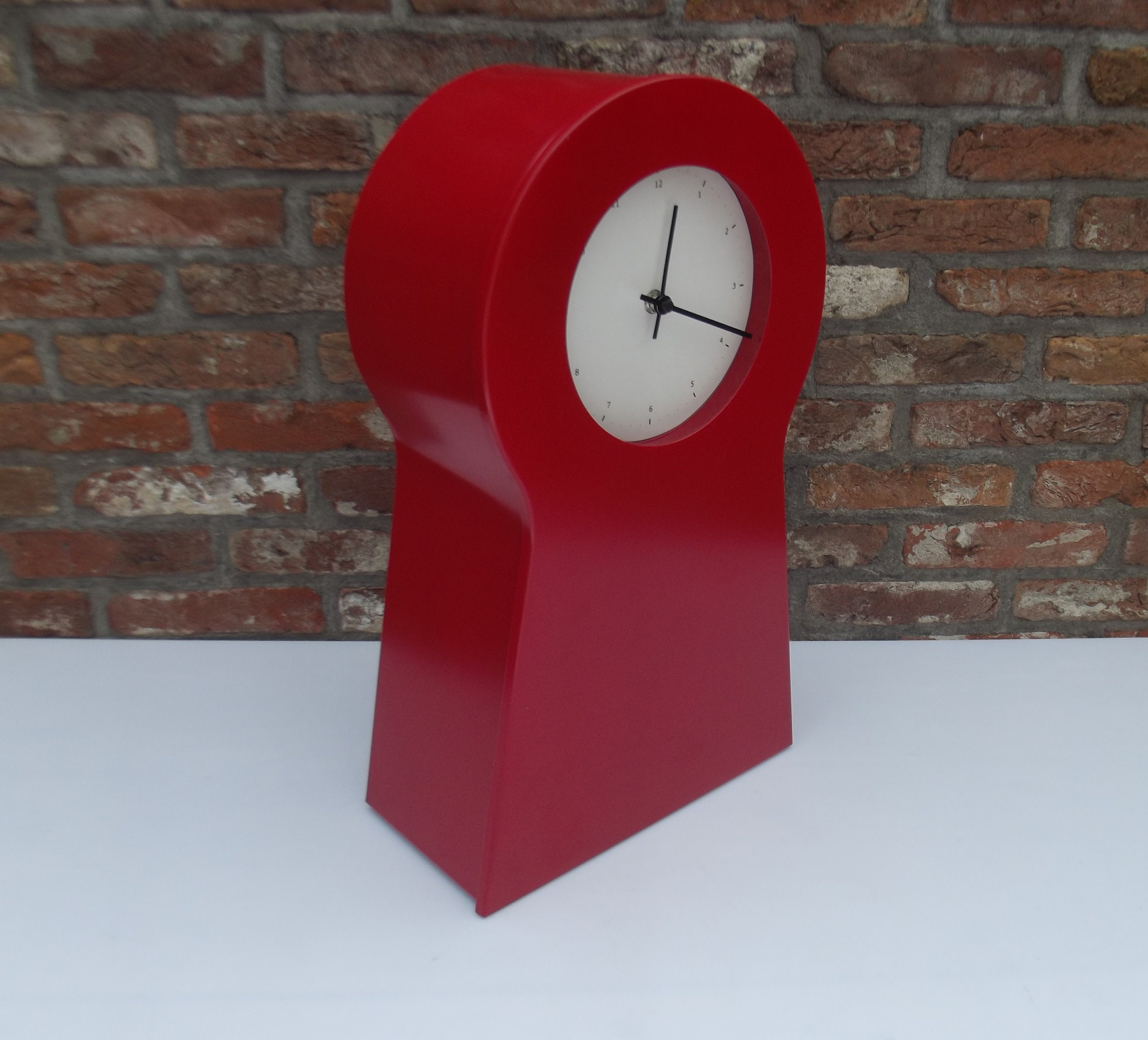 Ikea Red Designer Clock, Cabinet, Storage Cabinet, Medicine