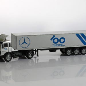 vintage Mercedes model truck, 100 years Mercedes, NZG model, West Germany die cast truck, rare model, Mercedes car model