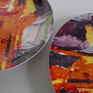 art plate, art diner plate, art on the table, serving plate, Irena Keckes - Croatia, 1000 reasons to love earth