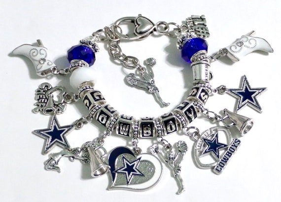Dallas Cowboys Cheerleader Inspired Handmade Charm Bracelet 6 - Etsy