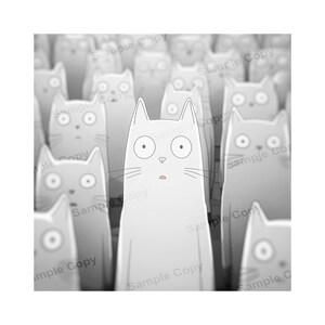 Cat Art - Shock Horror - Giclee Fine Art Print