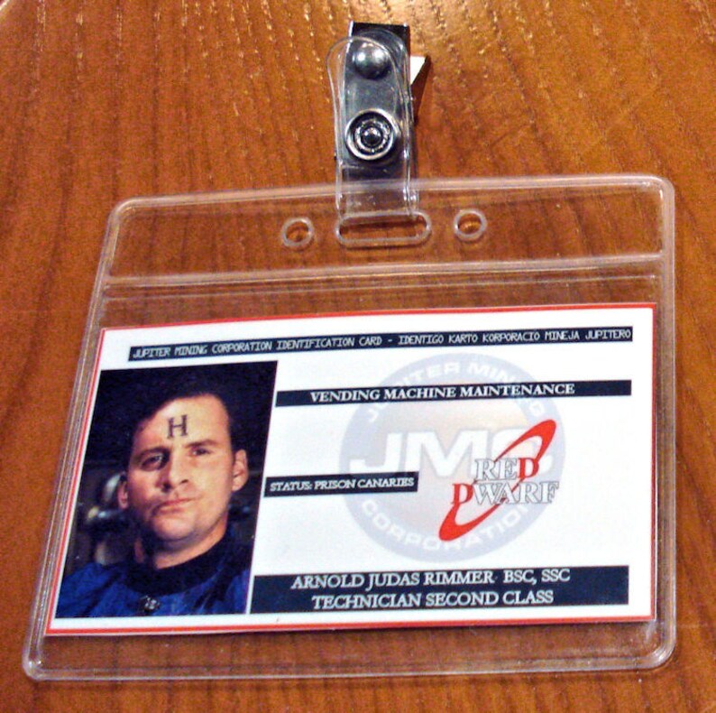 Ten Laminated Red Dwarf ID Cards With Two Badge Holders Etsy