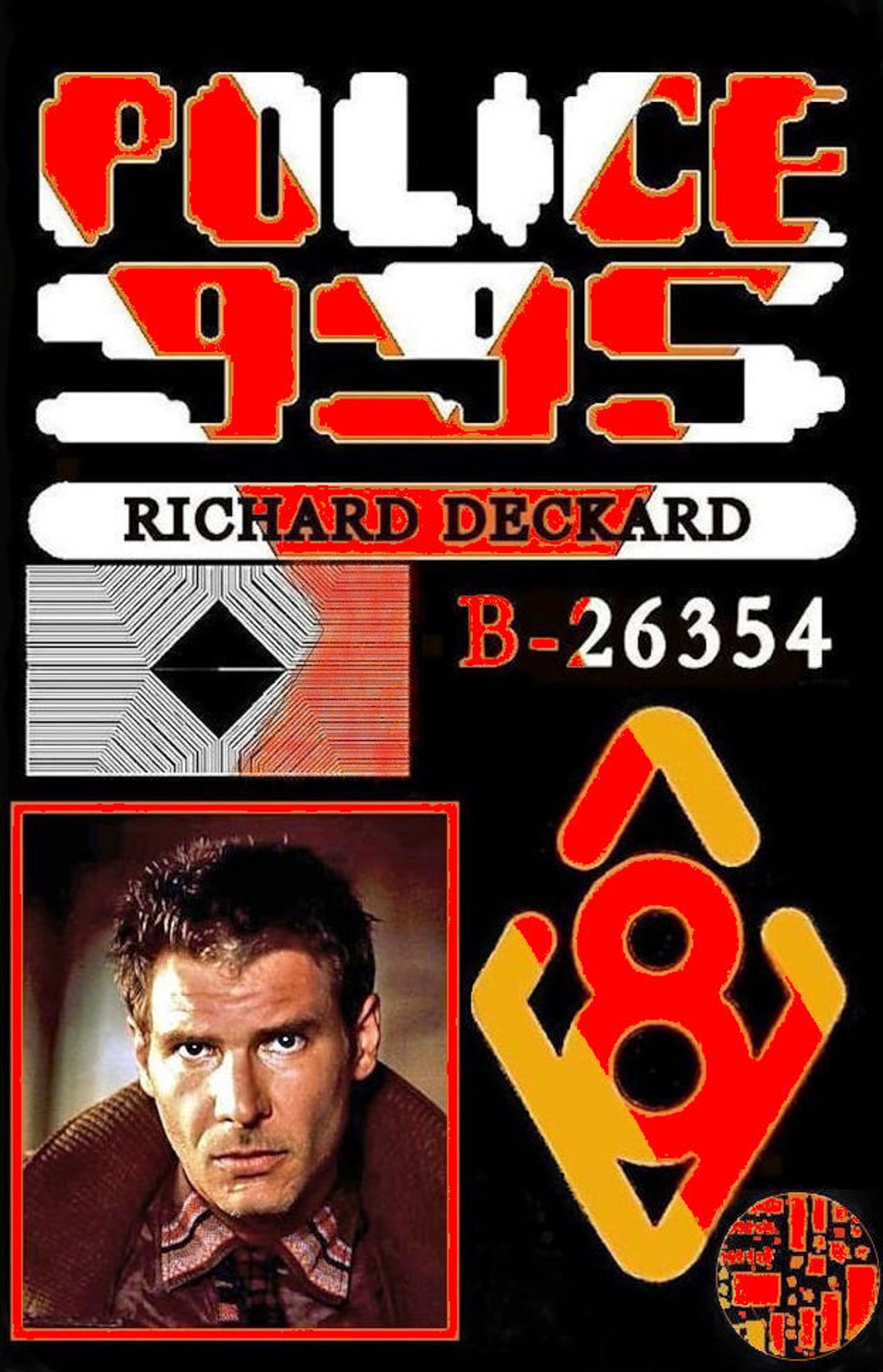 Blade Runner ID And Voight Kampff Cards for Rick Deckard Etsy
