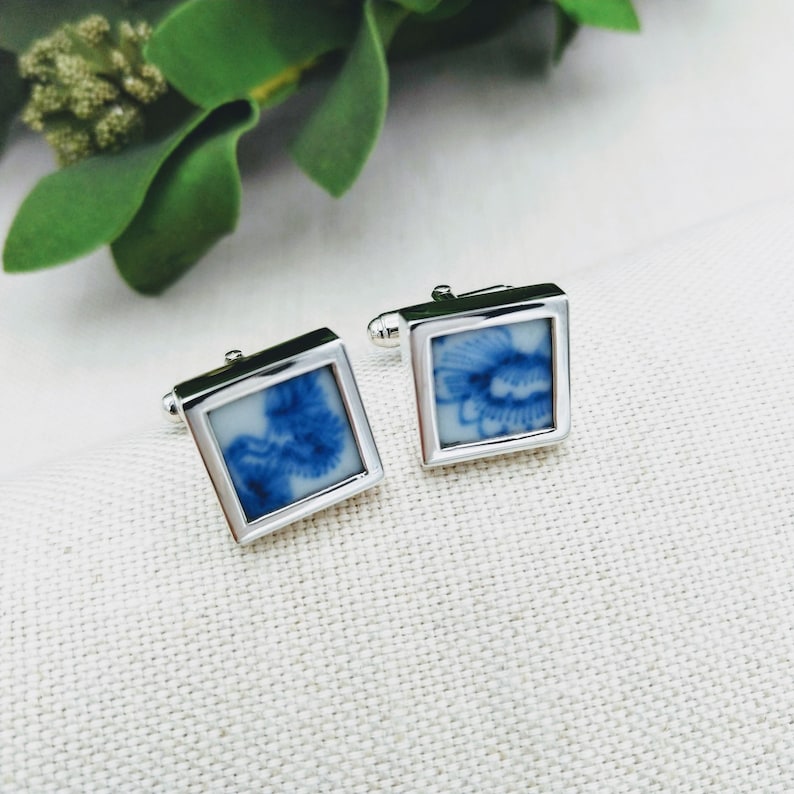 Nanking Cargo Cufflinks in Sterling Silver
