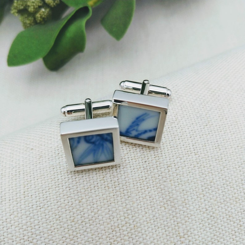 Nanking Cargo Cufflinks in Sterling Silver
