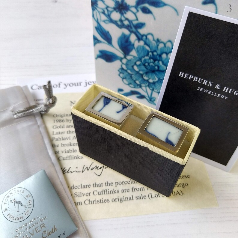 Nanking Cargo Cufflinks in Sterling Silver