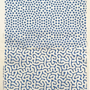 Underglaze Ceramic Transfer Decal - Shipibo - Abstract Dots - Tissue / Rice Paper - BLUE